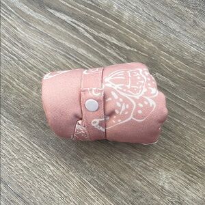 Pink Butterfly Print Baby Travel Changing Pad